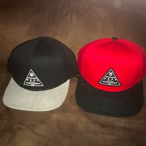 Black and Red Neff hats SnapBack